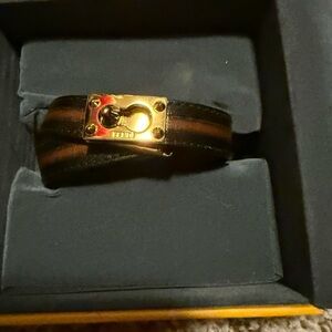 Fendi Leather Wrap Bracelet